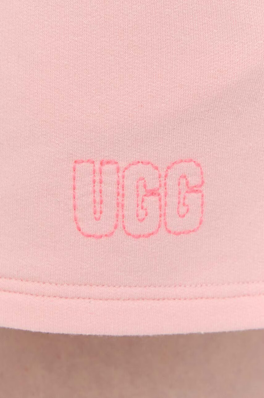 Ugg Къс панталон в розово меланж на с висока талия - Pepit.bg