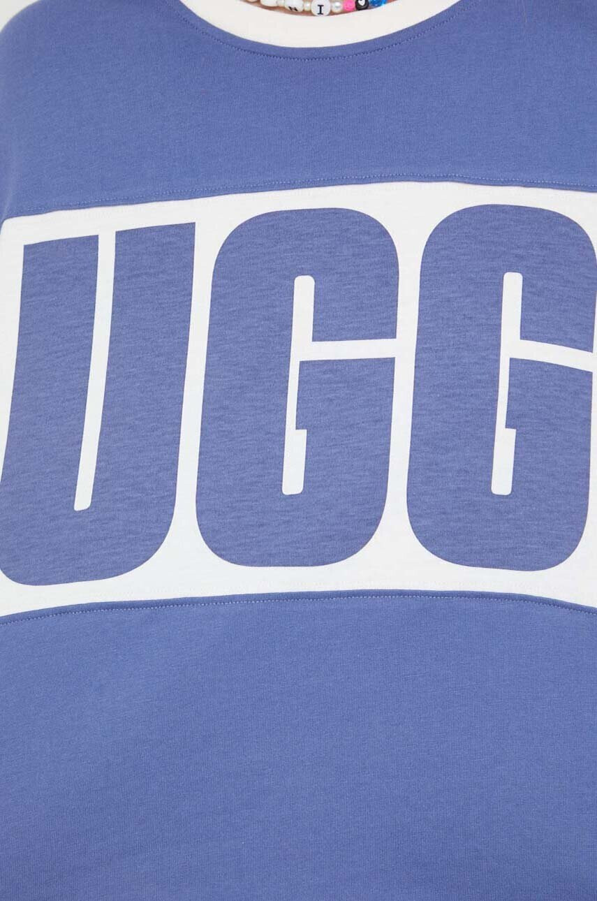 Ugg Памучна тениска в синьо - Pepit.bg