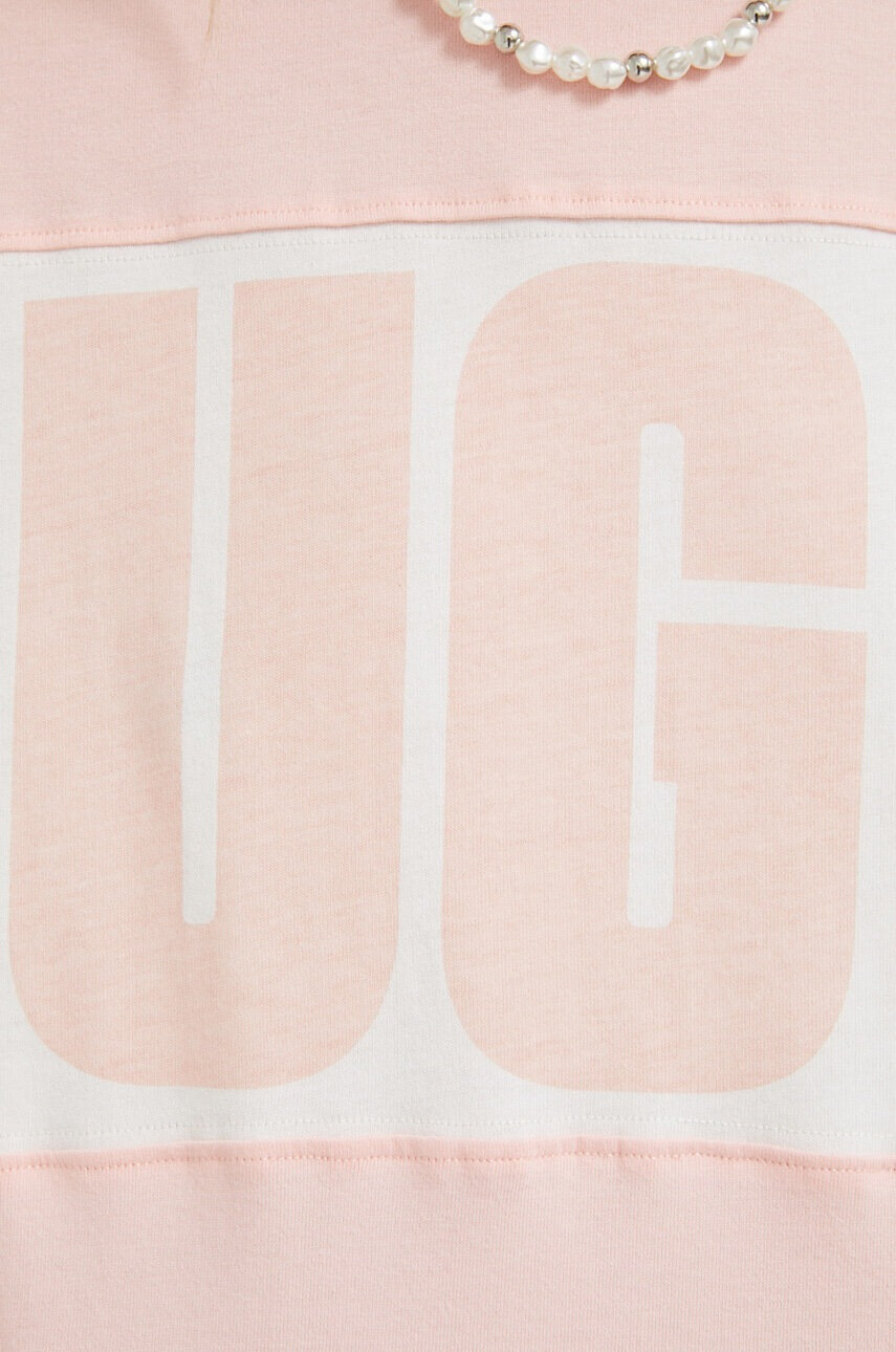 Ugg Памучна тениска в розово - Pepit.bg