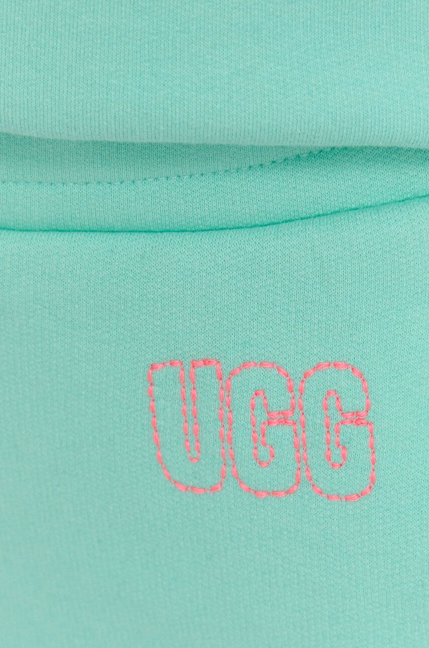 Ugg Панталони в тюркоазено с изчистен дизайн - Pepit.bg