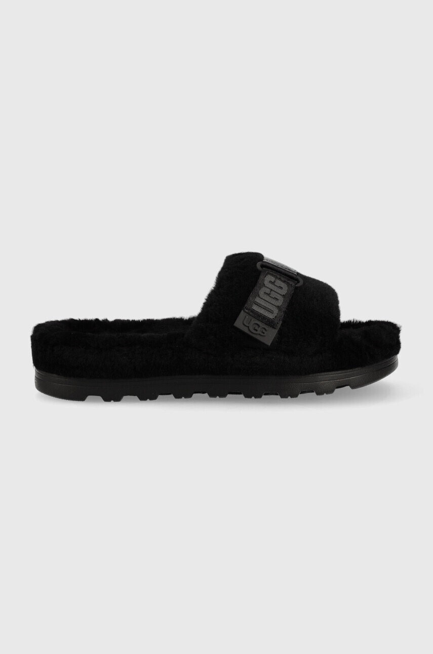 Ugg Пантофи M Fluff Up в черно - Pepit.bg