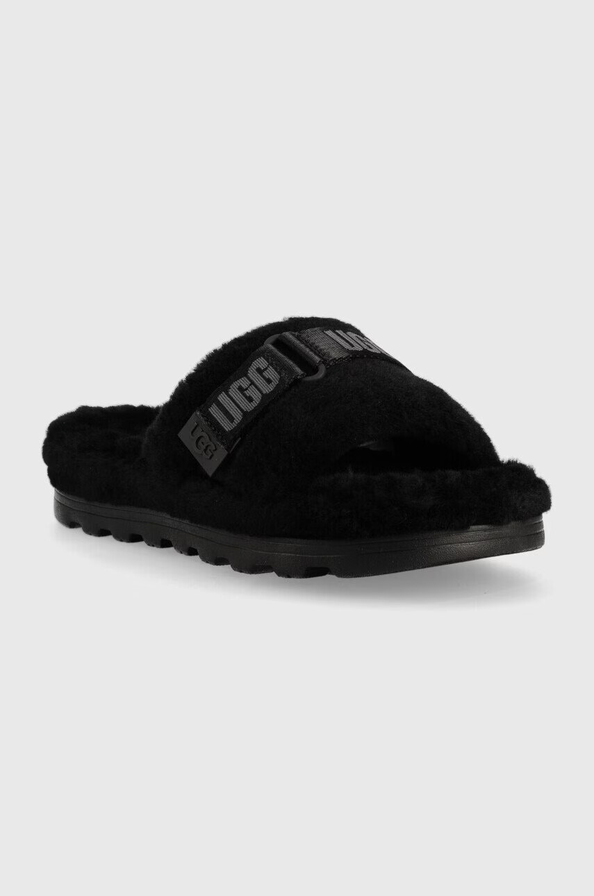 Ugg Пантофи M Fluff Up в черно - Pepit.bg