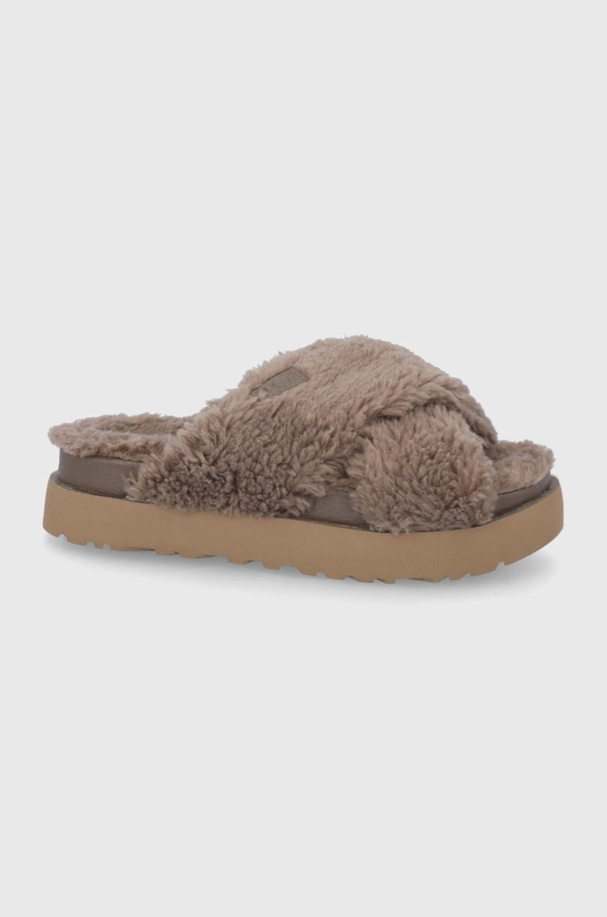 Ugg Пантофи Fuzz Sugar Cross Slide - Pepit.bg