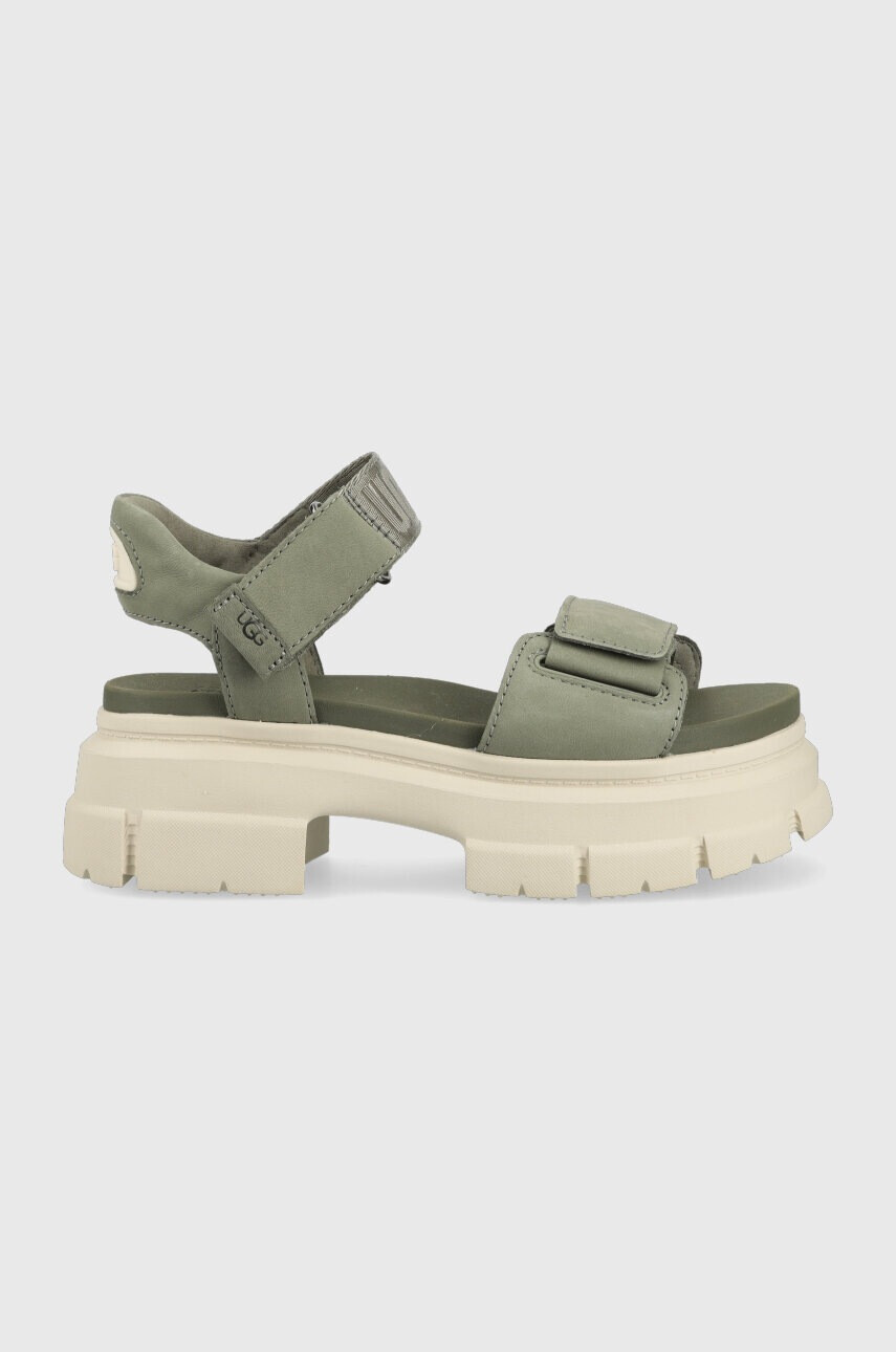 Ugg Сандали Ashton Ankle в зелено с платформа 1136764 - Pepit.bg