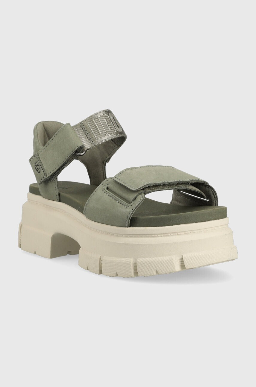 Ugg Сандали Ashton Ankle в зелено с платформа 1136764 - Pepit.bg