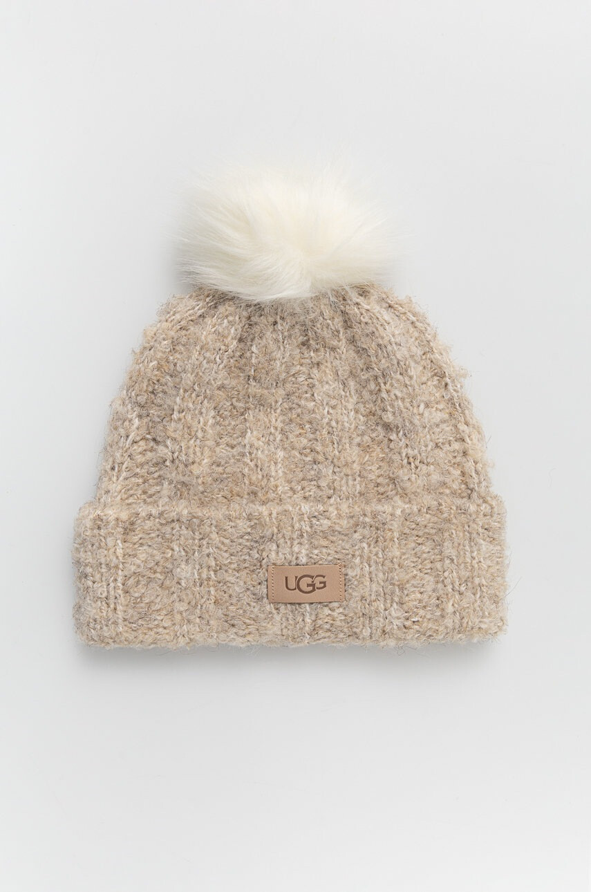 Ugg Шапка с вълна Boucle Knit Cuff Pom - Pepit.bg