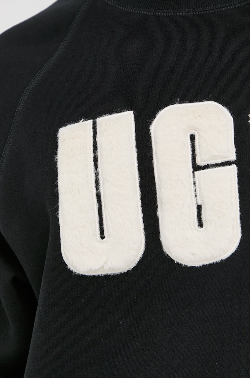 Ugg Суичър дамски в черно с апликация - Pepit.bg