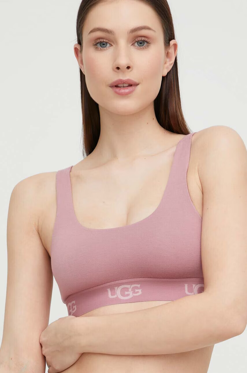 Ugg Сутиен в розово с изчистен дизайн - Pepit.bg