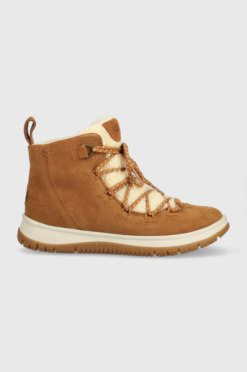 Ugg Велурени апрески в кафяво - Pepit.bg