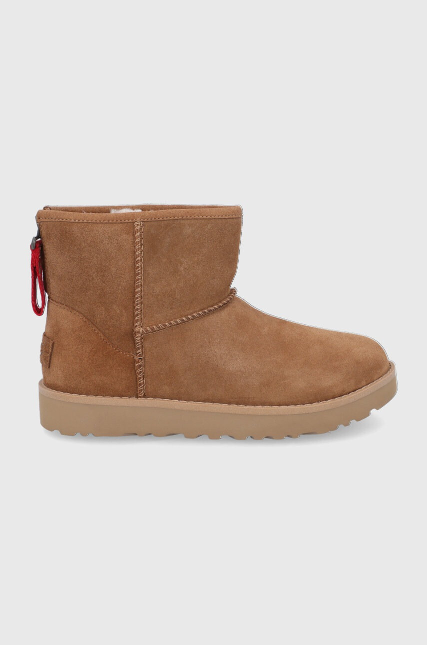 Ugg Велурени апрески в кафяво - Pepit.bg