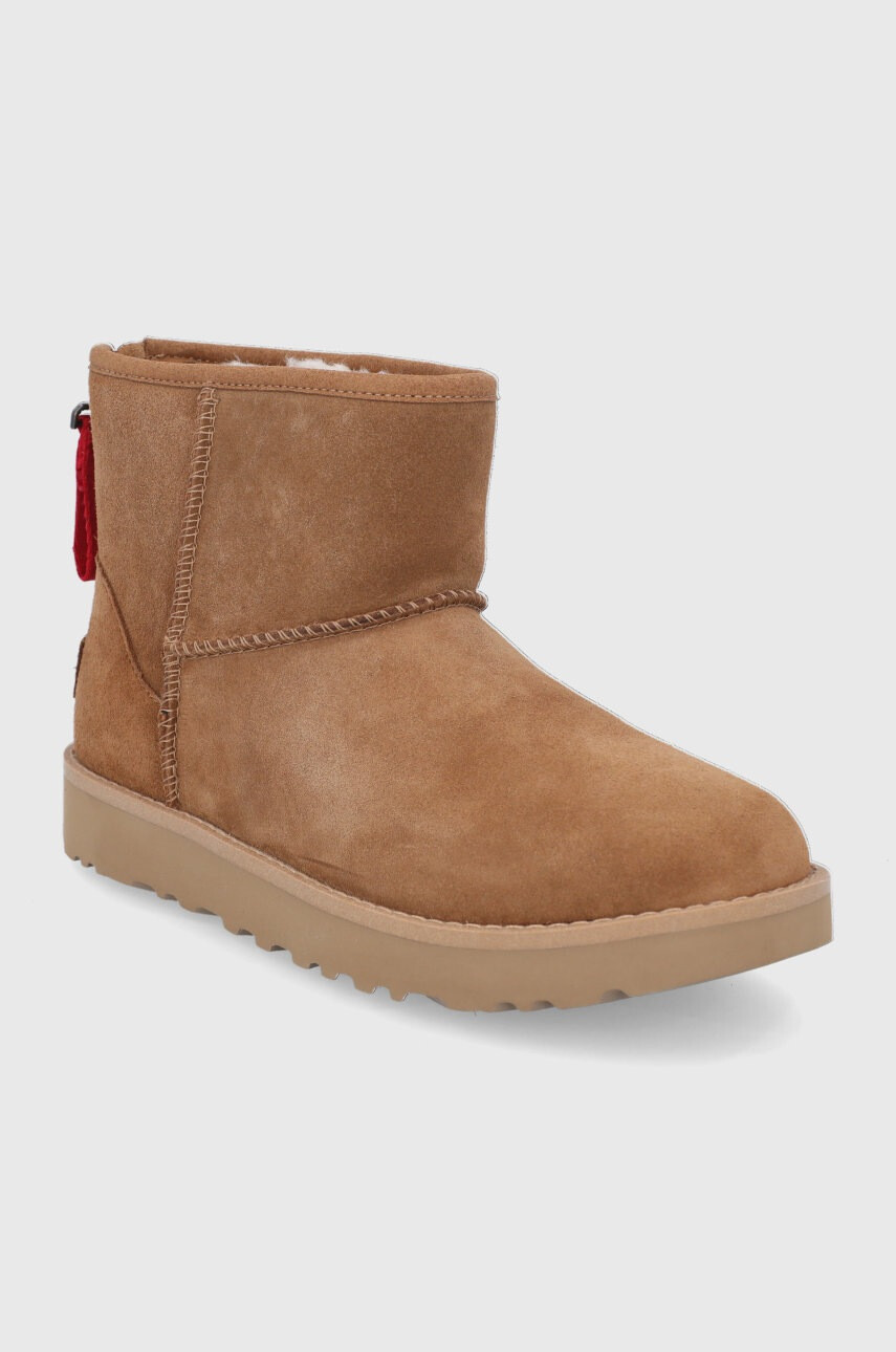 Ugg Велурени апрески в кафяво - Pepit.bg