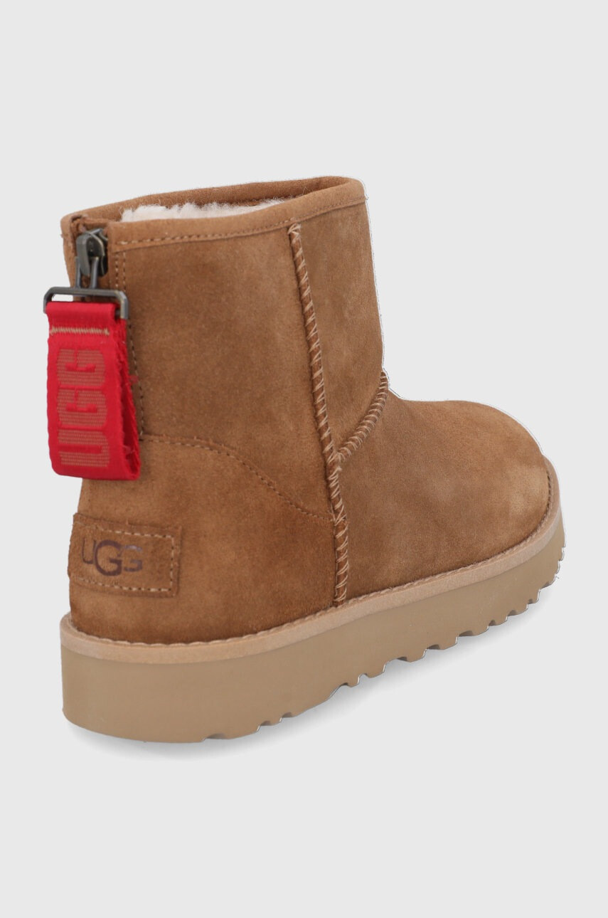 Ugg Велурени апрески в кафяво - Pepit.bg