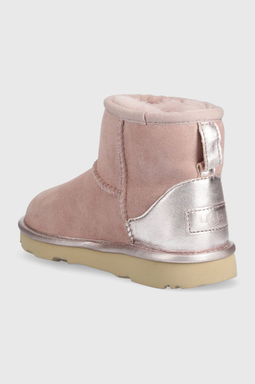 Ugg Велурени апрески Classic Mini Shine в розово - Pepit.bg