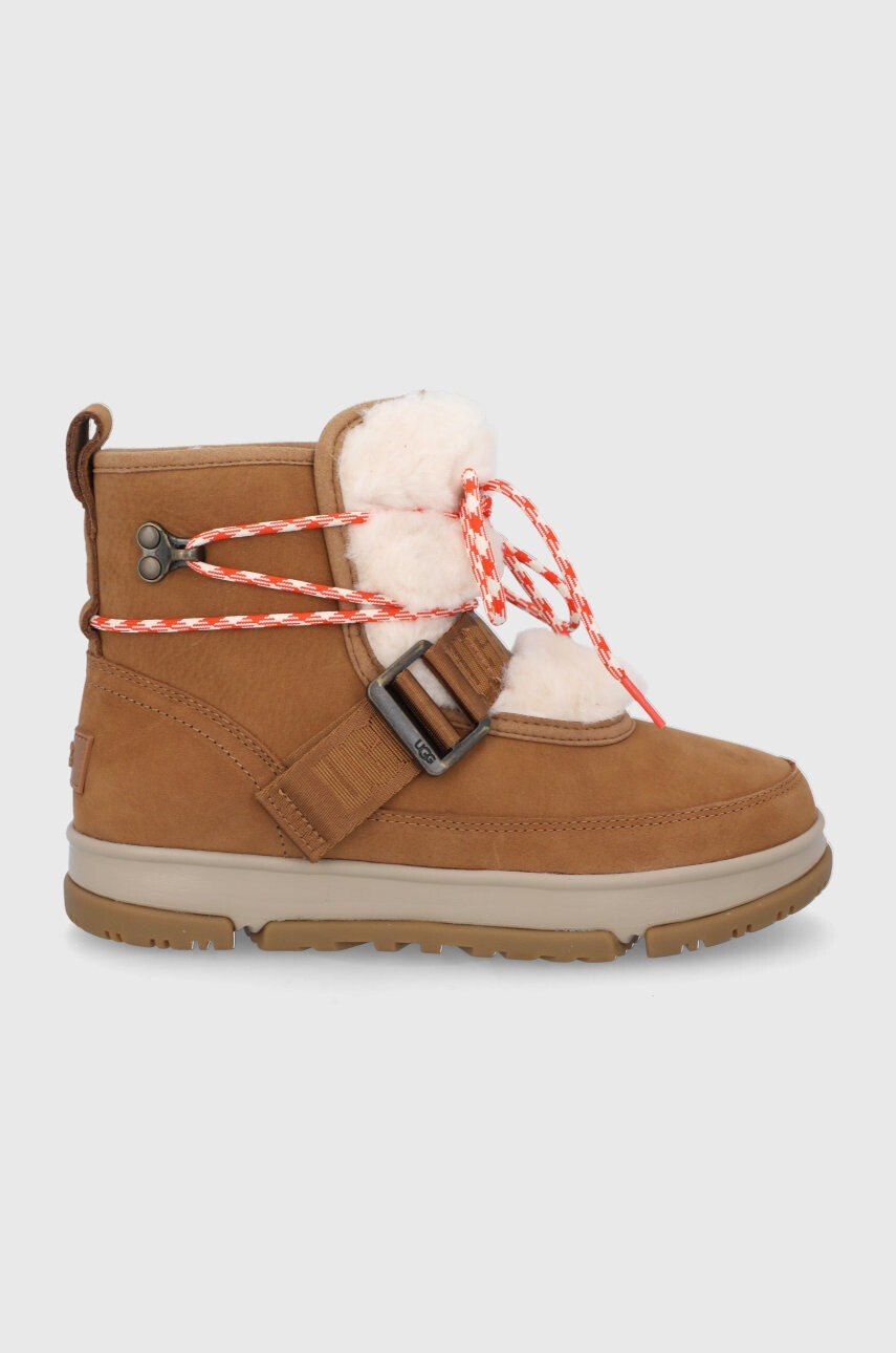 Ugg Велурени апрески в кафяво - Pepit.bg