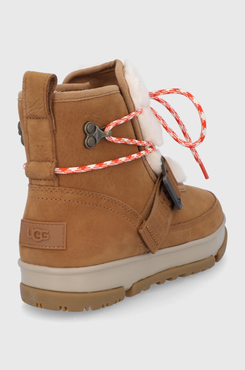 Ugg Велурени апрески в кафяво - Pepit.bg