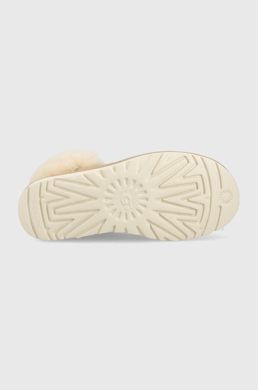 Ugg Велурени апрески W Classic Mini Alpine Lace в бежово - Pepit.bg