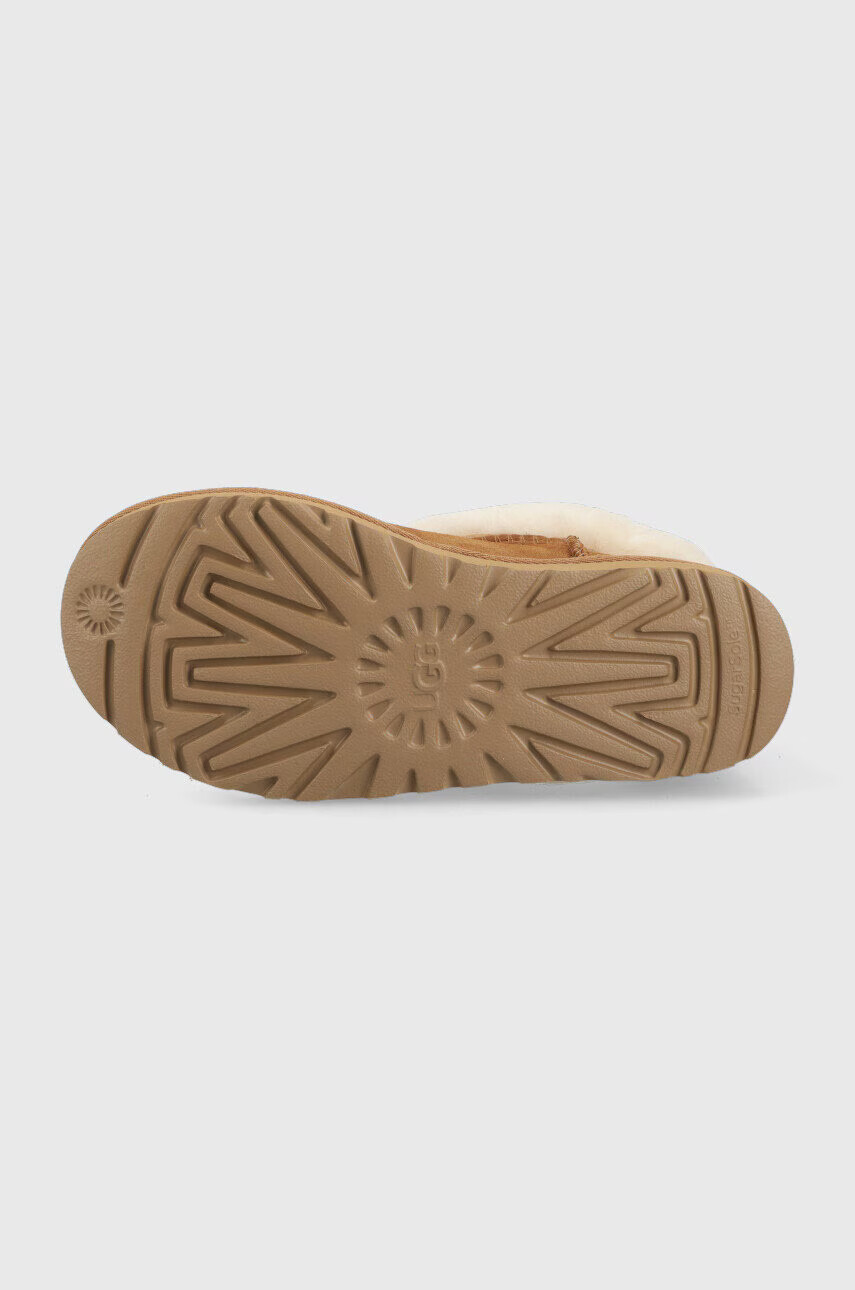 Ugg Велурени апрески W Classic Mini Heritage Fluff в кафяво - Pepit.bg