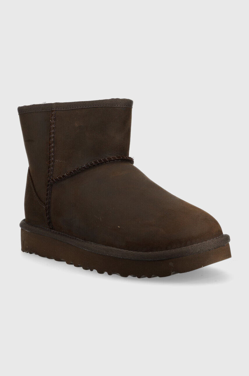 Ugg Велурени апрески W Classic Mini Leather - Pepit.bg