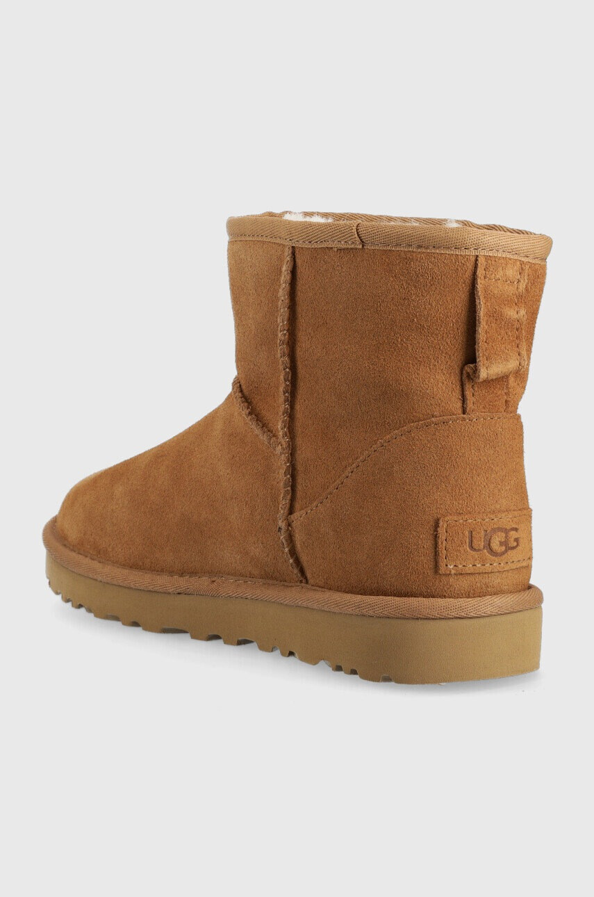 Ugg Велурени апрески W Classic Mini Slide Logo в кафяво 1134962.CHE - Pepit.bg