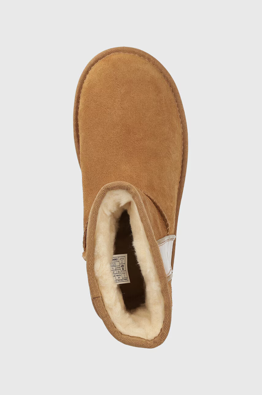 Ugg Велурени апрески W Classic Mini Slide Logo в кафяво 1134962.CHE - Pepit.bg