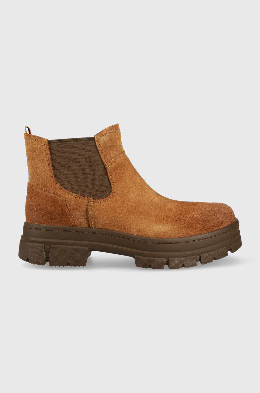 Ugg Велурени боти челси M Skyview Chelsea в кафяво - Pepit.bg