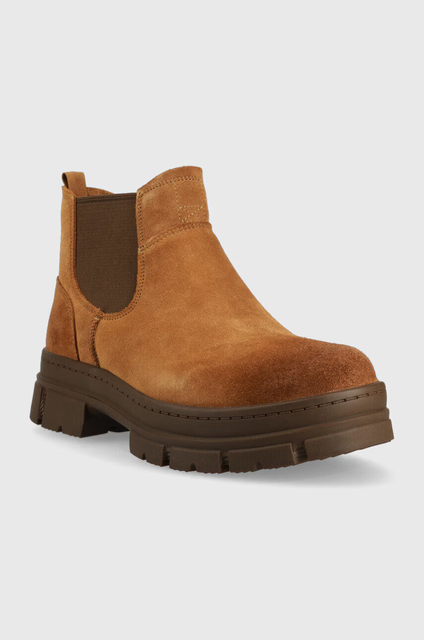 Ugg Велурени боти челси M Skyview Chelsea в кафяво - Pepit.bg