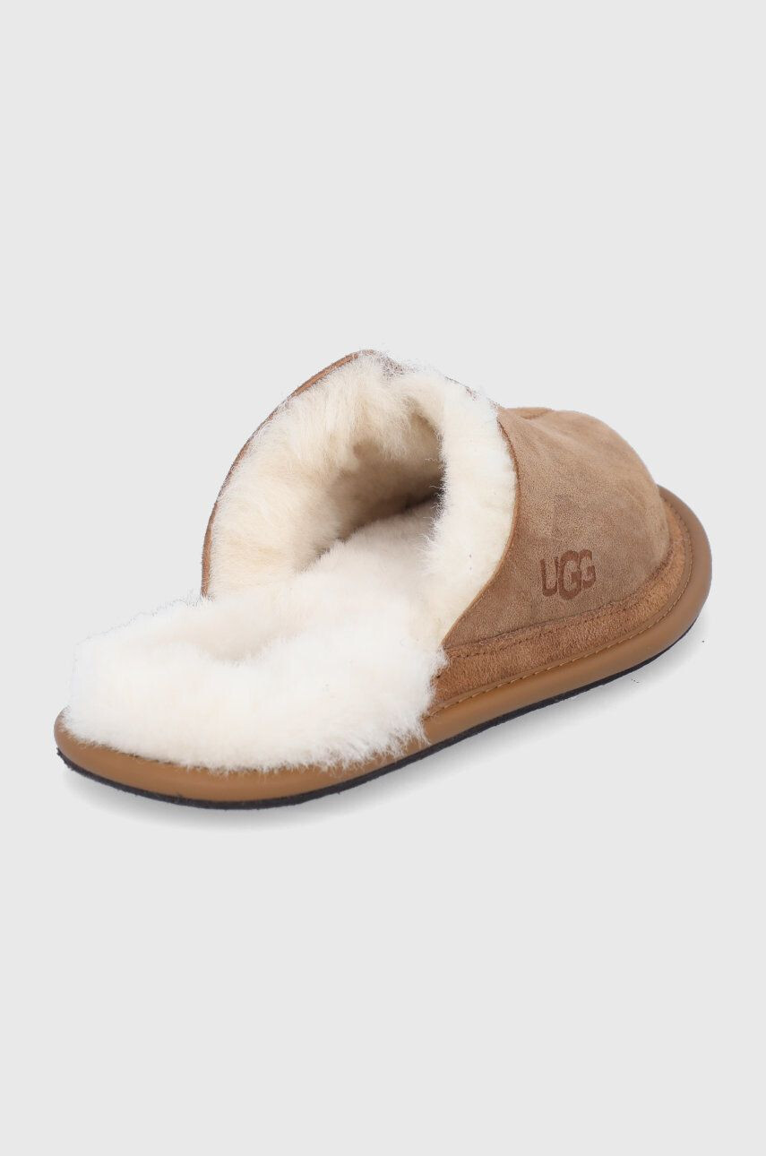 Ugg Велурени чехли в кафяво - Pepit.bg