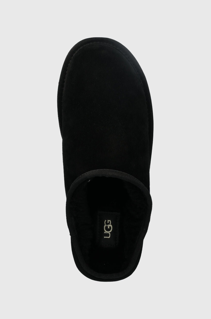 Ugg Велурени чехли M Classic Slip-on в черно - Pepit.bg