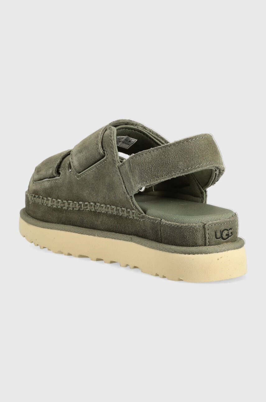 Ugg Велурени сандали Goldenstar в зелено с платформа 1141493 - Pepit.bg