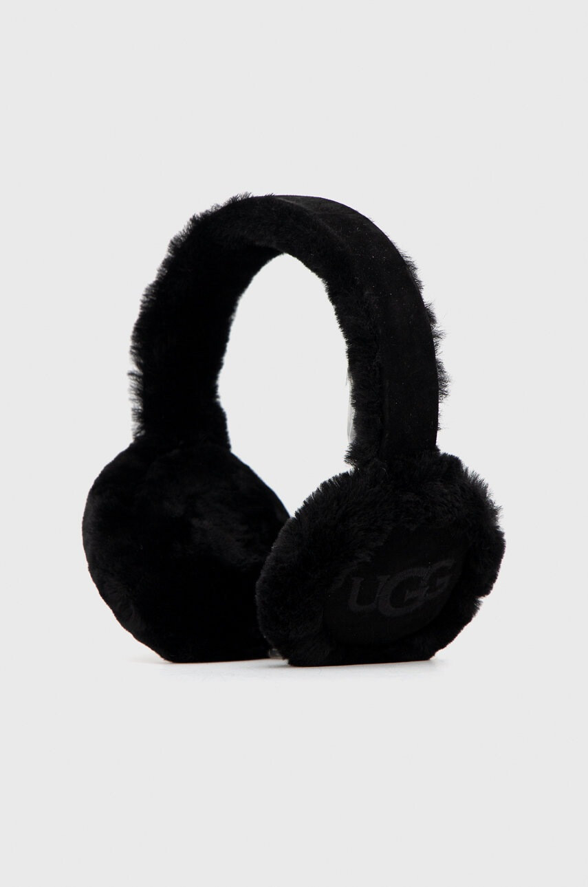 Ugg Вълнени наушници в черно от вълна - Pepit.bg