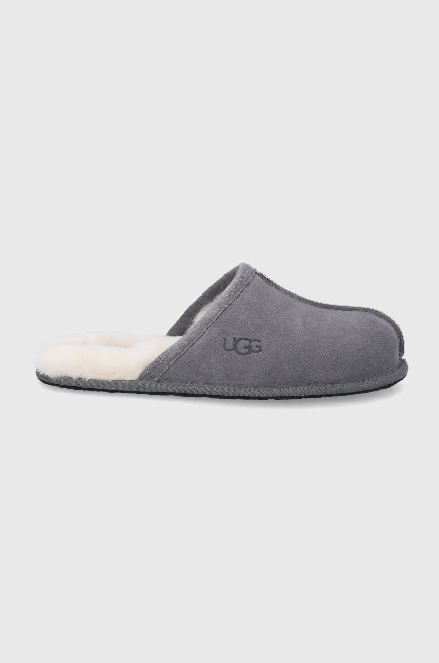 Ugg Вълнени пантофи Scuff в сиво - Pepit.bg