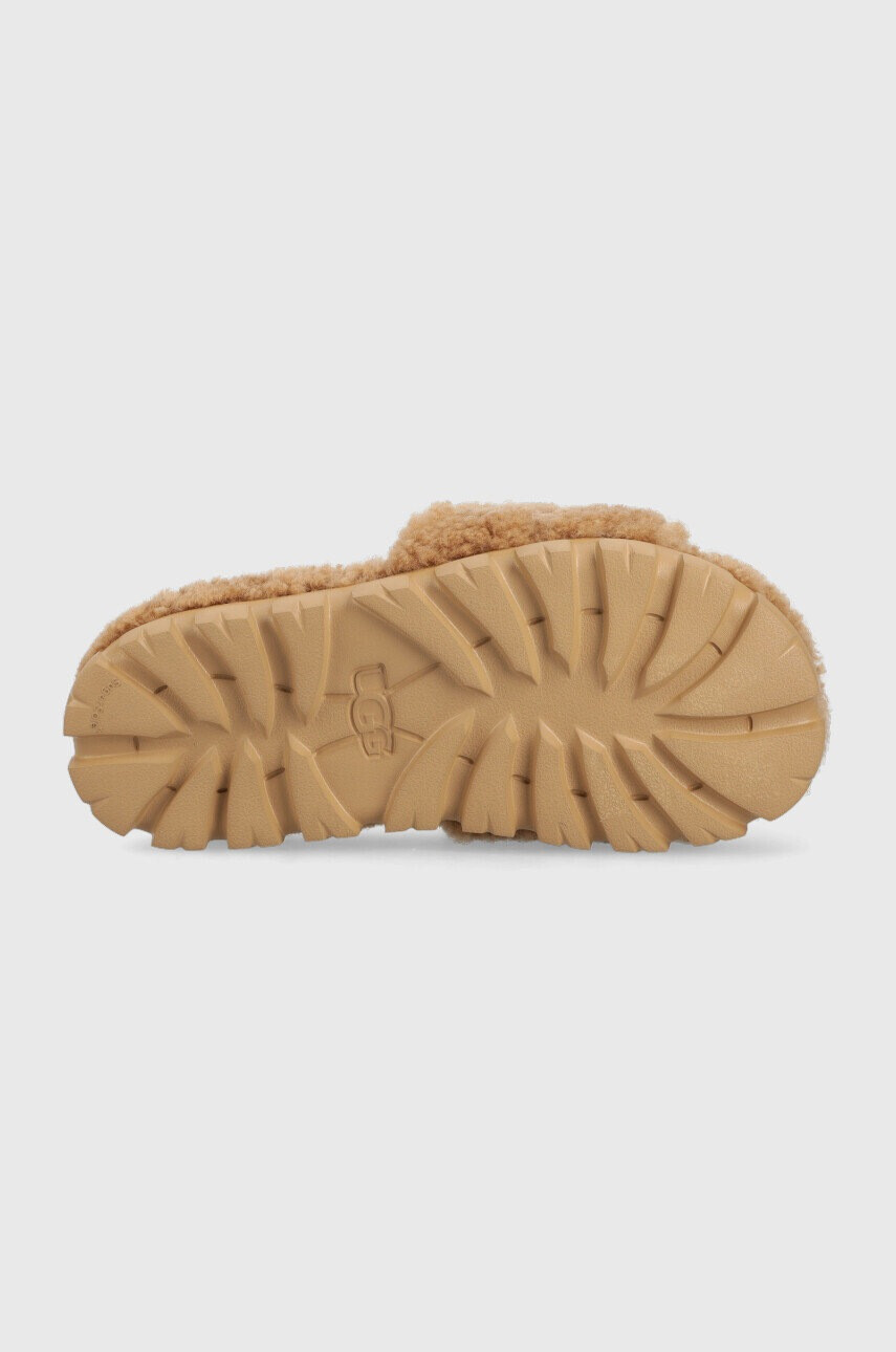 Ugg Вълнени пантофи W Cozetta Curly в кафяво - Pepit.bg