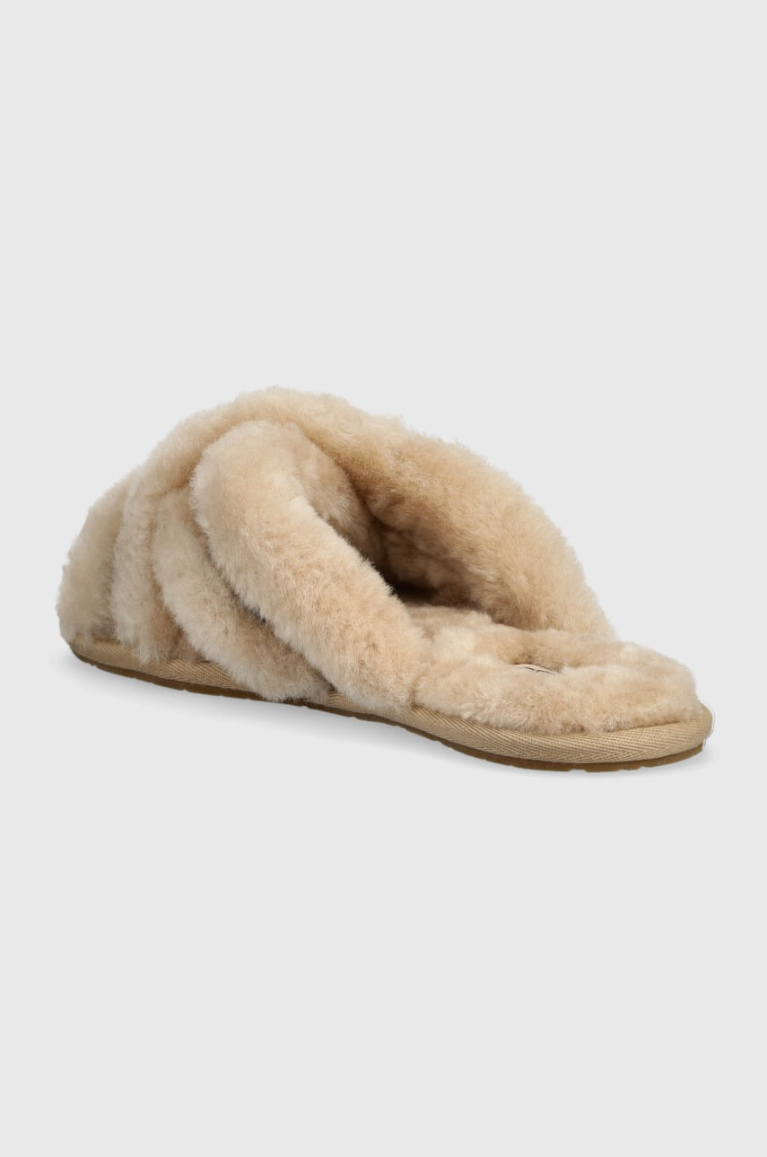 Ugg Вълнени пантофи W Scuffita Spotty в бежово - Pepit.bg