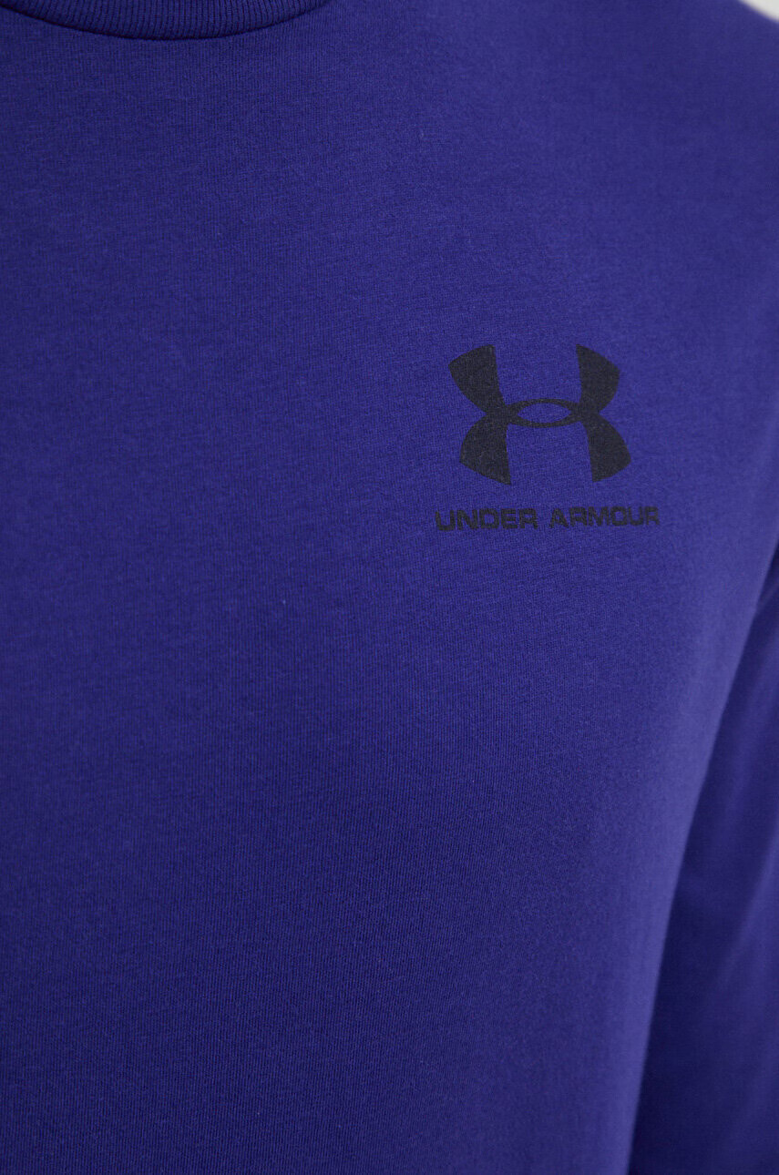 Under Armour Блуза с дълги ръкави в лилаво с принт - Pepit.bg
