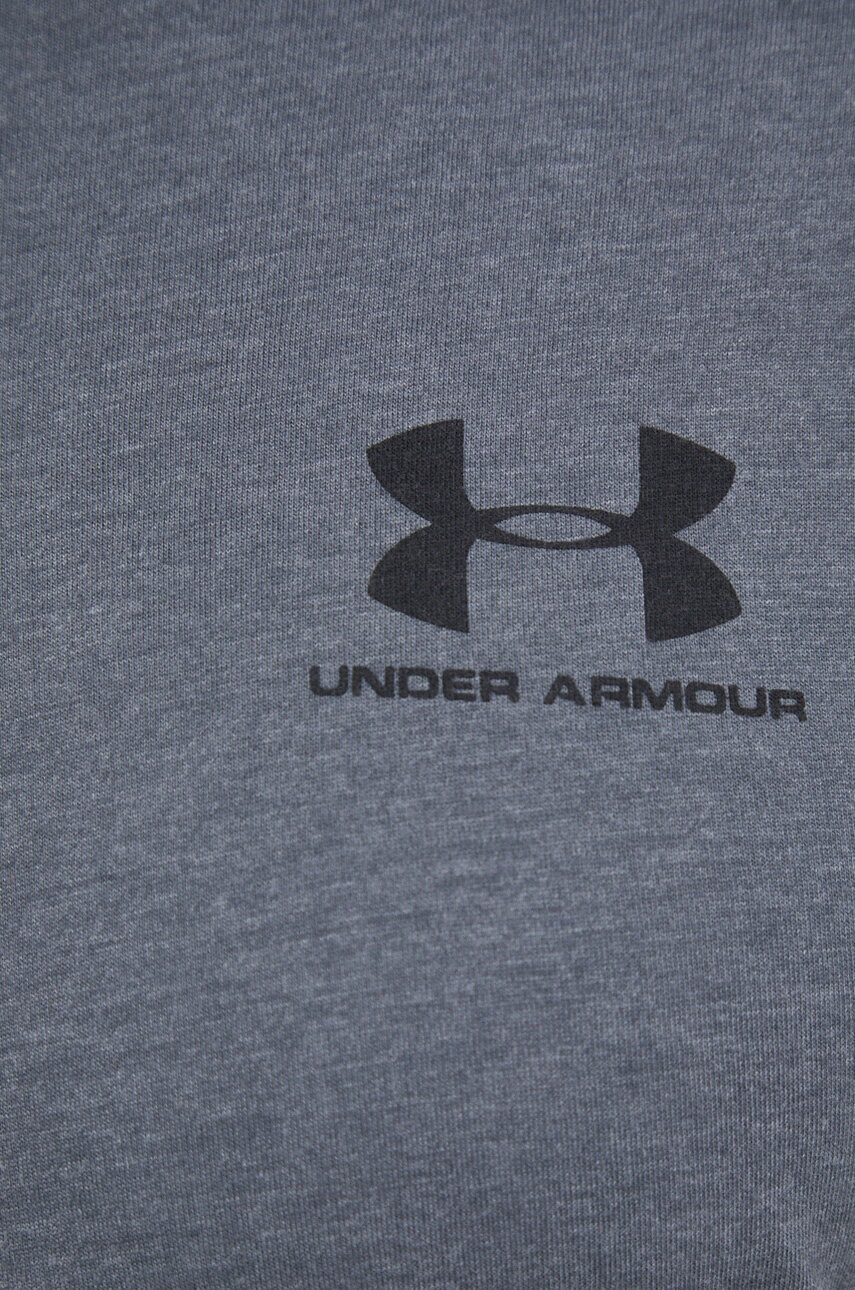 Under Armour Блуза с дълги ръкави в сиво с принт - Pepit.bg