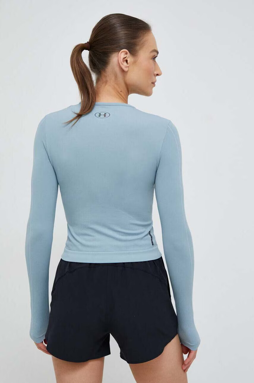 Under Armour Блуза с дълги ръкави за трениране Rush в сиво - Pepit.bg