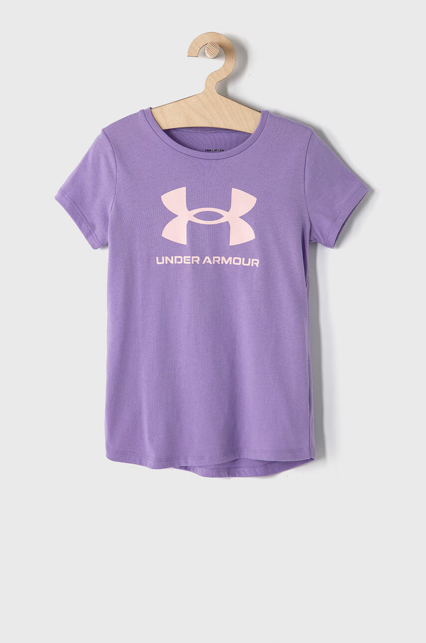 Under Armour Детска тениска 1361182 в лилаво - Pepit.bg