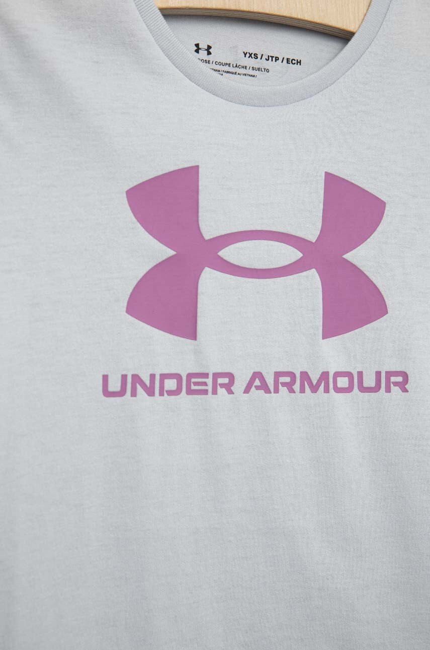 Under Armour Детска тениска в сиво - Pepit.bg