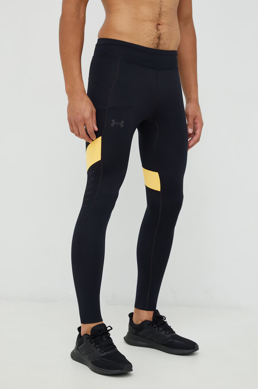 Under Armour Клин за бягане Speedpocket в черно с принт - Pepit.bg