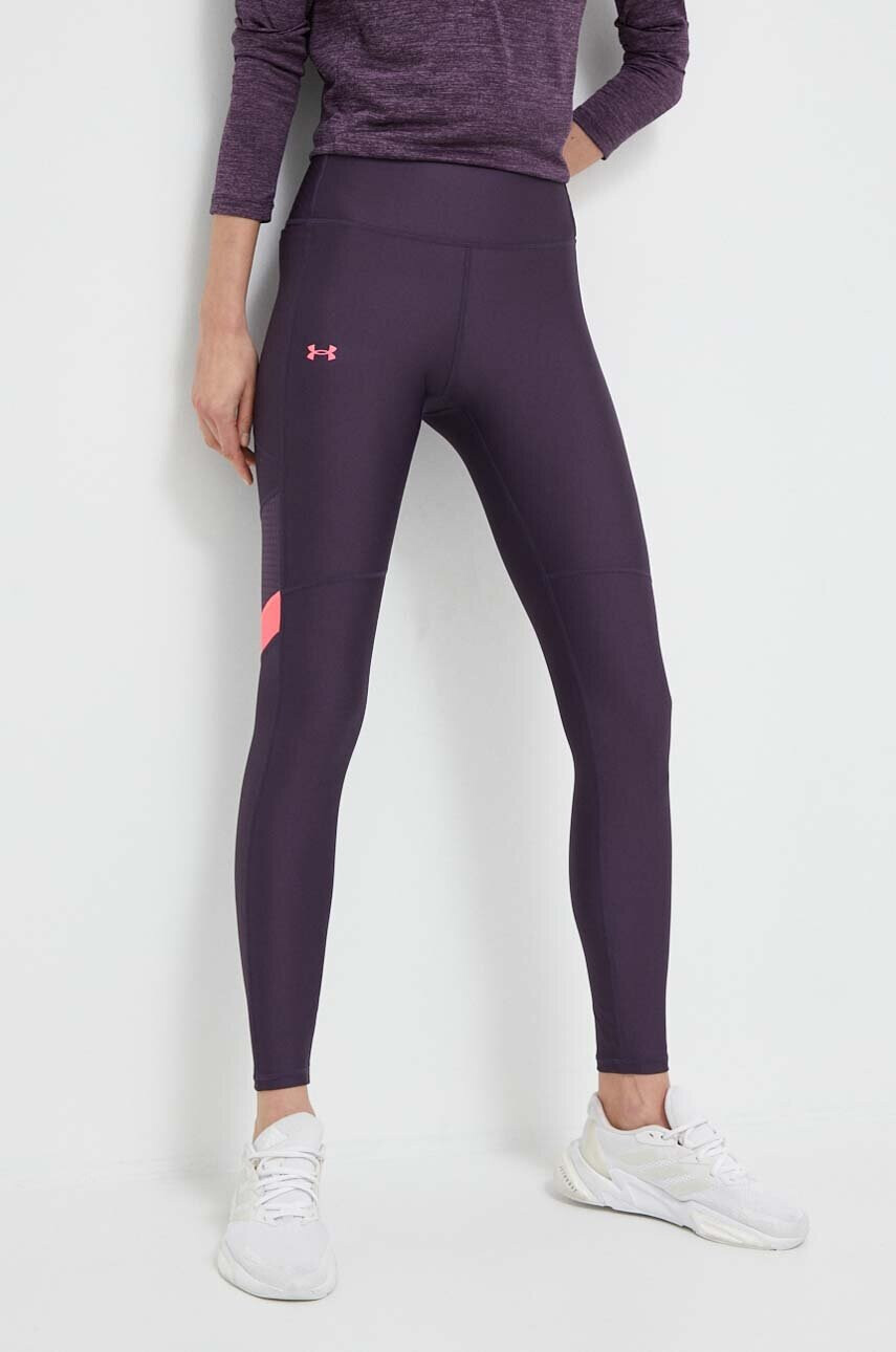 Under Armour Клин за трениране Armour Mesh Panel в лилаво с изчистен дизайн - Pepit.bg