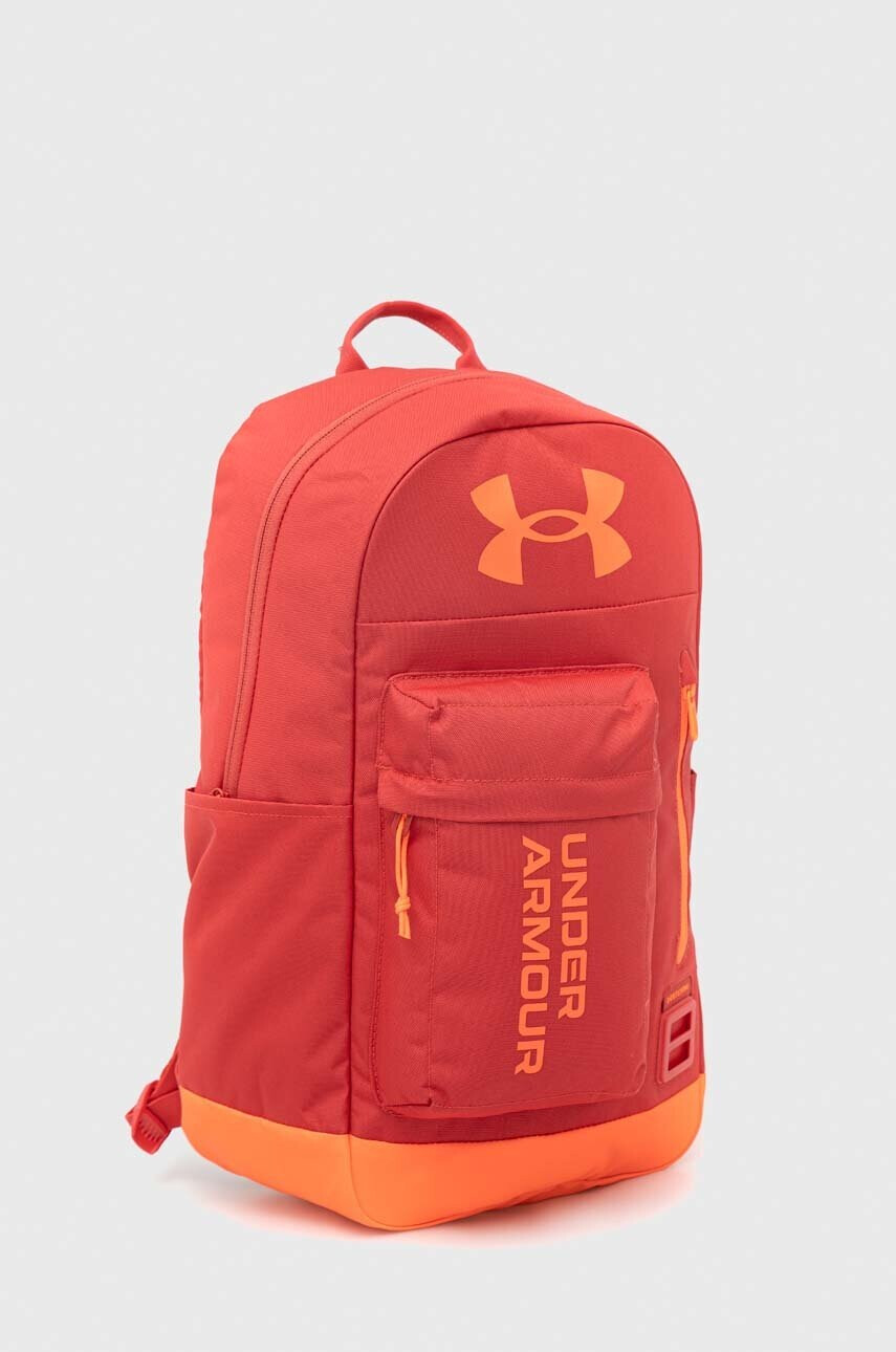 Under Armour Раница в червено голям размер с принт - Pepit.bg