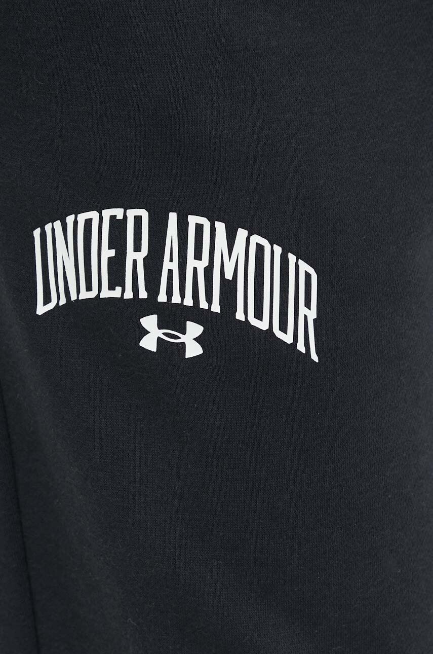 Under Armour Спортен панталон в черно с принт - Pepit.bg