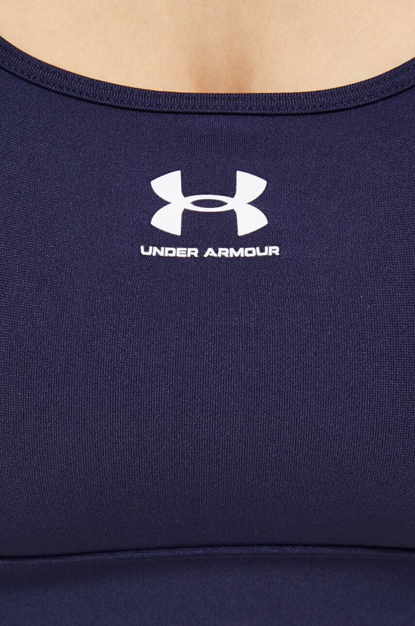 Under Armour Спортен сутиен Authentics в тъмносиньо с изчистен дизайн - Pepit.bg