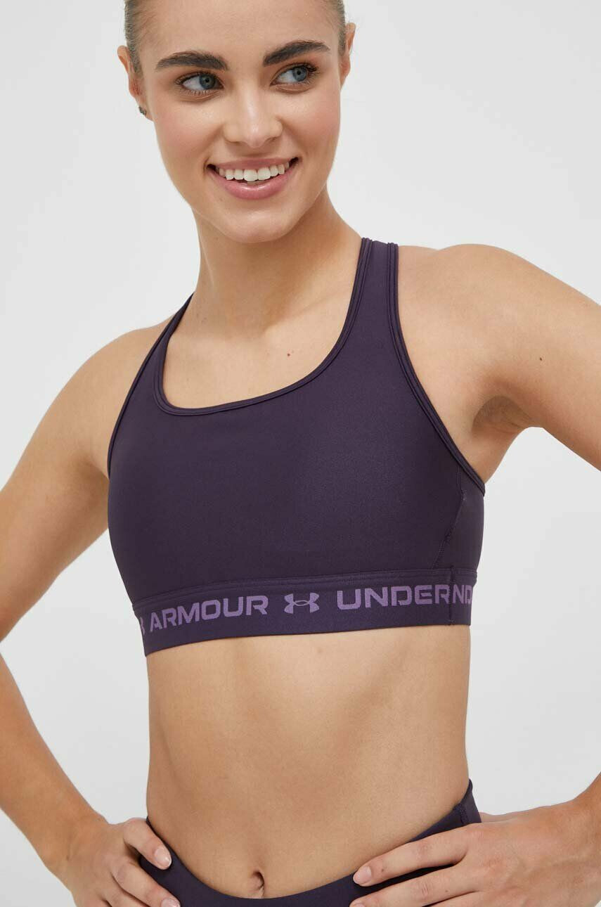 Under Armour Спортен сутиен Crossback в тъмносиньо - Pepit.bg