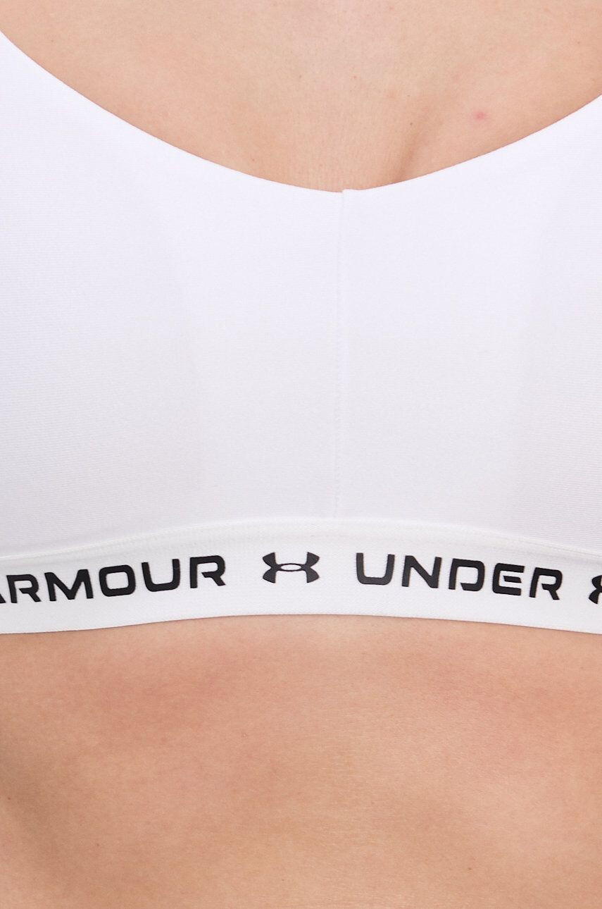 Under Armour Спортен сутиен Crossback в бяло - Pepit.bg