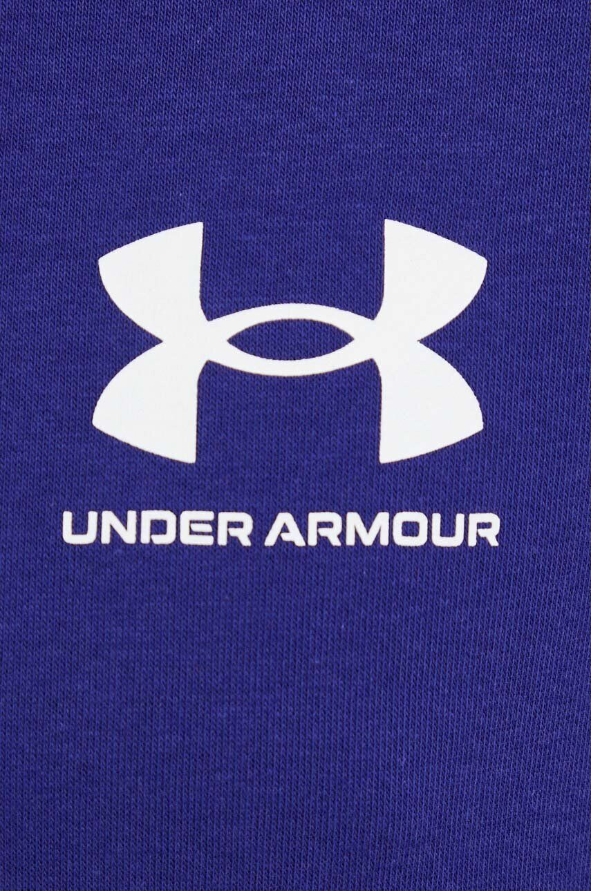 Under Armour Суичър в лилаво с качулка с принт - Pepit.bg