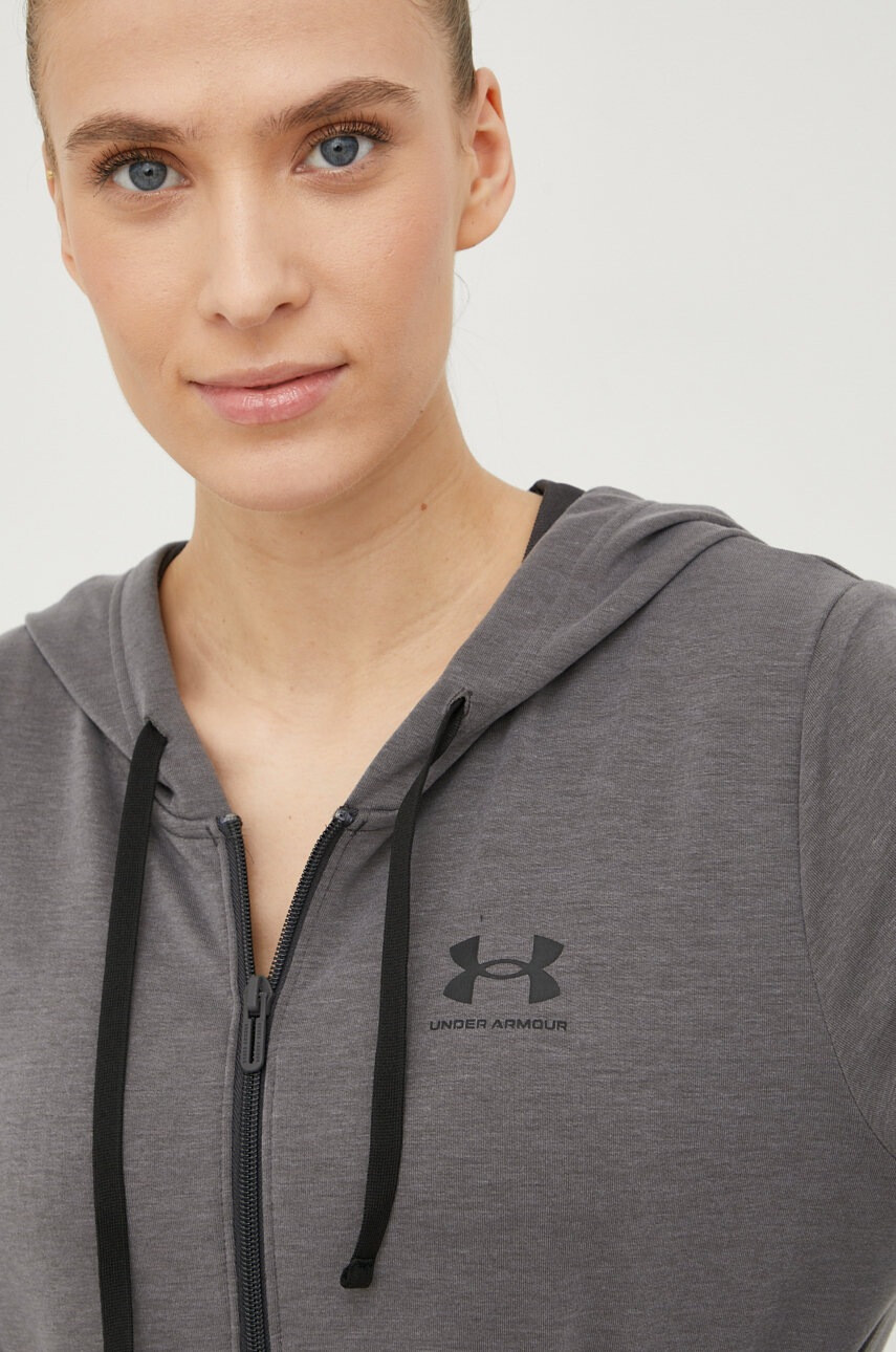 Under Armour Суичър 1369853 в сиво с принт - Pepit.bg