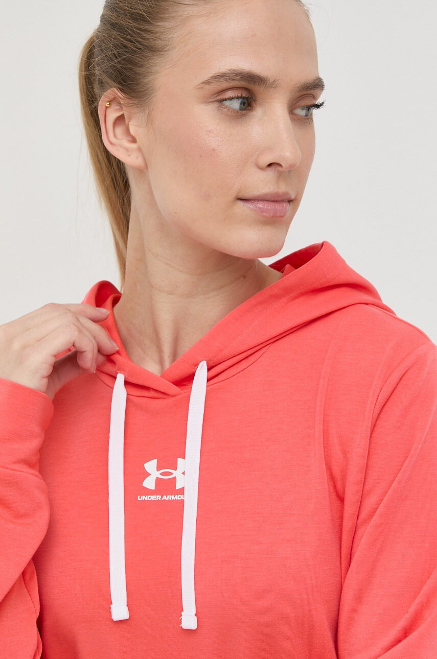 Under Armour Суичър 1369855 в червено с принт - Pepit.bg