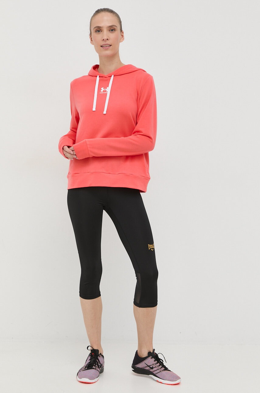 Under Armour Суичър 1369855 в червено с принт - Pepit.bg