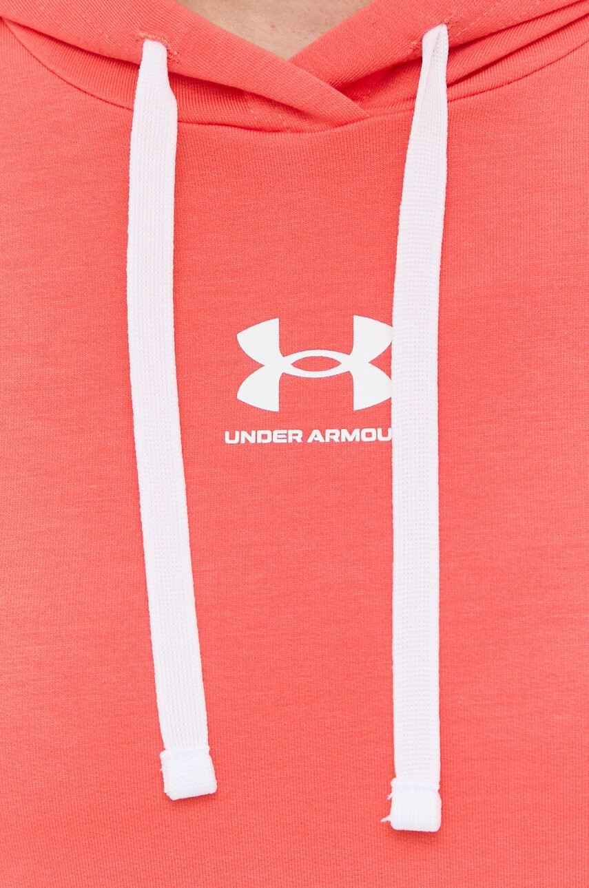 Under Armour Суичър 1369855 в червено с принт - Pepit.bg
